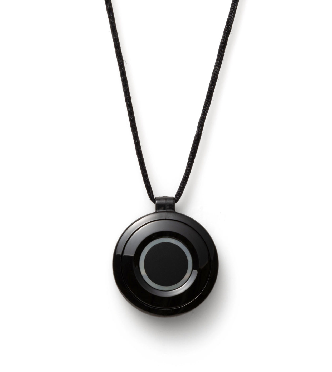 Black medical alert pendant