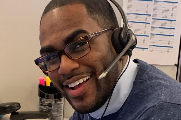 Team member smiling
