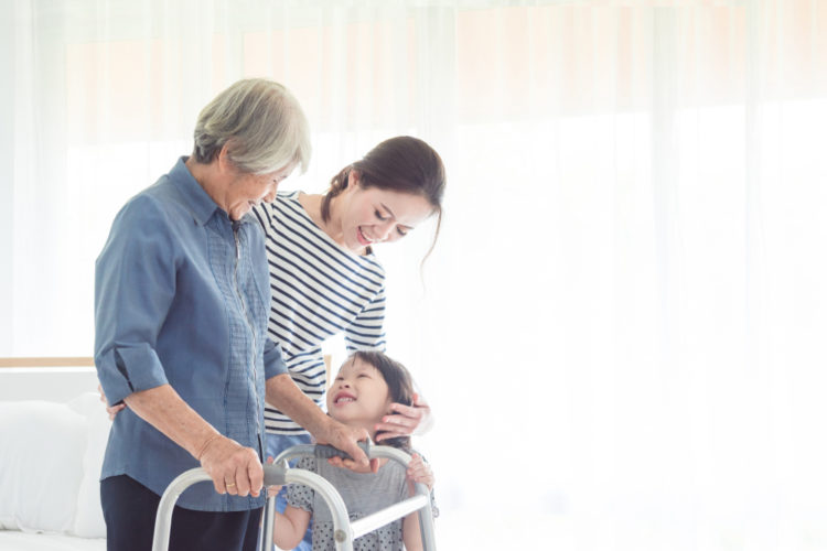 Convince your parent to use a walker